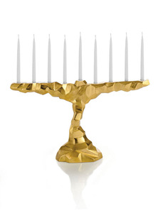 Juego de Portavelas Menorah de Aluminio Pulido Plateado de Alta Calidad, 2 Piezas Hechas a Mano, Irrompibles, Decorativas para el Hogar, Uso en Templos - Product Image 4
