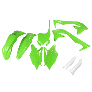 Kit de carénage complet en plastique XFUN Green 026 pour Kawasaki KXF 450 2018-2018 Italie - Product Image 1