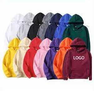 Sweat à capuche court de luxe en coton uni surdimensionné personnalisé 380-500 Gsm pour hommes Streetwear Sweatshirts lourds pour hommes - Product Image 3