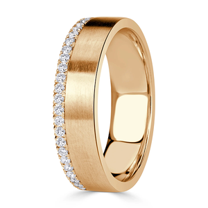 Anillo de Boda Clásico de Oro Amarillo, Anillo Unisex de Diseño Simple, Joyería Fina - Product Image 1