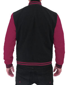 Leather Sleeve Sports Baseball Sports <b>Jacket</b> For Men Wholesale Custom <b>Patchwork</b> Unisex Varsity <b>Jacket</b> - Product Image 3