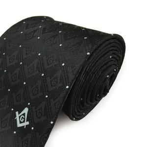 Corbata hecha a mano de diseño personalizado Masonic Regalia Fashion Men's Quick Dry Silk Masonic Corbata - Product Image 4
