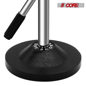 Support de microphone à 5 tiges réglable pour bureau, pied rond, pour micro - Product Image 5