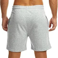 กางเกงขาสั้นผ้าฟลีซแห้งเร็วสำหรับผู้ชายกางเกงขาสั้นสำหรับใส่วิ่งออกกำลังกายผ้าแห้งเร็วใส่เล่นยิมลายพื้นแบบลำลอง - Product Image 5