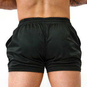 Pantalones cortos de entrenamiento para hombre, pantalones cortos de entrenamiento, levantamiento de pesas, culturismo, ajuste MMA, pantalones cortos de gimnasio para correr, pantalones con bolsillo y cremallera - Product Image 2