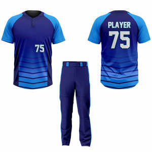 Uniforme de Béisbol Personalizado al por Mayor, Transpirable, de Dos Botones, Uniforme de Béisbol Sublimado para Hombre - Product Image 4