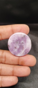 High Quality Blue Lapidolite Cabochon Natural Tumbled Smooth Gemstone 5-8mm Jewelry Making Loose Gemstones Wholesale UDGEMS - Product Image 3