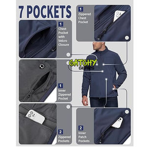 เสื้อแจ็คเก็ตกันหนาวสำหรับผู้ชายเสื้อกีฬากันหนาวทำจากผ้าขนสัตว์สองชั้นเพิ่มความอบอุ่นโลโก้ออกแบบได้ตามต้องการ - Product Image 3