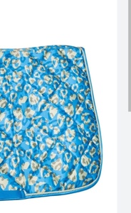 Vente chaude Premium bleu anglais tapis de selle confortable coton/polyester avec rembourrage en mousse souple pour l'équitation - Product Image 2