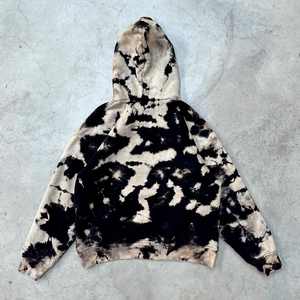 Sudadera con Capucha para Hombre, Gruesa, 500 g/m², 100% Algodón, Lavado Ácido, Gris Desgastado, Bordada, Invierno, Sin Bolsillos - Product Image 2