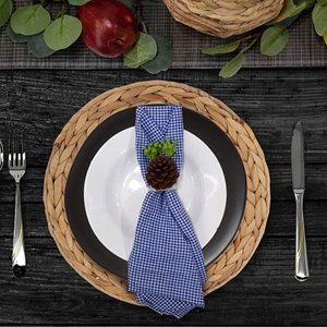 Napperon en jacinthe d'eau de style Boho, tissé à la main naturel, chargeur de plaques, quantité en vrac, plaques de chargement bon marché - Product Image 3