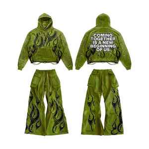 Trajes Deportivos Casuales de Invierno para Hombre de Primera Calidad, Más Vendidos, Ecológicos, de Color Sólido, 100% Algodón, Transpirables, Cómodos y de Secado Rápido - Product Image 4