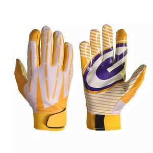 Gants de football américain imprimés avec logo personnalisé en gros Meilleur gardien de but Gants de football américain imprimés sur mesure à un prix intéressant - Product Image 3