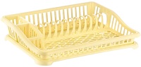 Égouttoir à vaisselle Afossa avec porte-couverts, en plastique durable et écologique, non pliable, multifonctionnel, pour comptoir de cuisine