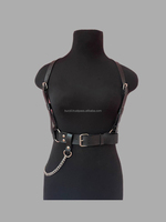 Harnais en cuir véritable pour homme, vêtements BDSM, lingerie submissive, taille plus, couleur et logo personnalisables, haute qualité, usage quotidien