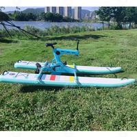 Vélo à pédales gonflable flottant pour le jeu aquatique – Bateau-vélo à pédales pour la navigation en mer