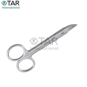 Tijeras Crown Beebee de 4,25 pulgadas, instrumentos médicos quirúrgicos dentales curvos, microtijeras de acero inoxidable, cirugía Oral Periodontal - Product Image 5