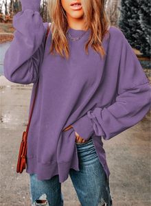 Sweats à col rond surdimensionnés de style Y2K pour femmes tenues d'hiver brodées en 3D avec capuche solide pour adolescentes automne Applique 3D - Product Image 4