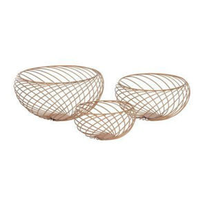 Corbeille à fruits personnalisée de forme ronde en fil métallique couleur or pour accessoires de maison par les fournisseurs de décoration Apar - Product Image 6