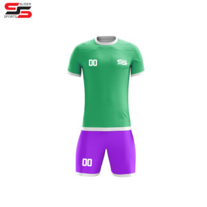 ชุดฟุตบอลเสื้อฟุตบอลเสื้อสีเหลืองและสีเขียวสำหรับผู้ชายชุดเสื้อฟุตบอลแบบซับลิเมชันออกแบบได้ตามต้องการ - Product Image 1