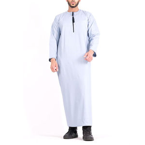 Thobe Jubba pour hommes multicolores de style arabe, livraison en ligne, nouvelle arrivée, service OEM, faible MOQ, qualité supérieure, modèles de Kurta pour hommes - Product Image 6