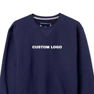 Haute qualité surdimensionné basiques coton à manches longues hommes pulls respirants pull personnalisé blanc sweats à col rond - Product Image 6