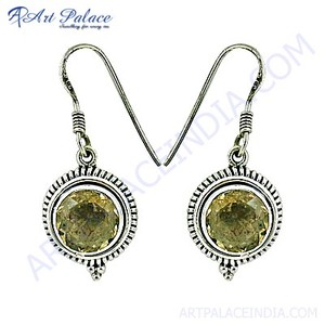 Pendientes de Citrino Facetado al por Mayor, Joyería de Plata de Ley 925, Pendientes Colgantes de Piedras Preciosas Hechos a Mano, Fabricantes y Proveedores - Product Image 1