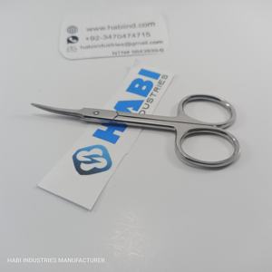 Custom Logo Fine Point Cuticle Shears <b>Nail</b> Beauty <b>Scissors</b> With Sharp Stainless Steel Curved Blade Cuticle <b>Nail</b> <b>Scissors</b> - Product Image 2