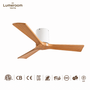 Ventilateur de plafond 42 pouces sans lumière, encastré, en bois massif, silencieux, moteur DC réversible avec télécommande pour salon - En stock aux États-Unis - Product Image 5