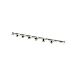 Colector de Acero Inoxidable de Tamaño Personalizable con Abrazaderas Tri-Clamp para Aplicaciones Sanitarias y Farmacéuticas, Pulido Espejo, Inox Italia - Product Image 1