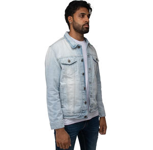 Chaqueta Vaquera Azul para Invierno, Abrigo Informal y Duradero hasta la Cadera, Estilo Urbano Desgastado, Apta para Ropa Formal y Urbana, Transpirable - Product Image 2