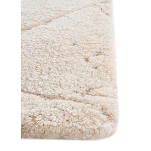 Alfombra de Lana Anudada a Mano Zuri Ivory, Color Sólido, Patrón Abstracto, Rectangular 9x12, para Pasillo, Tabriz, para Sala de Estar, RA-5018 - Product Image 4