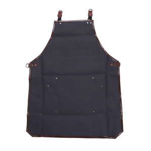 Delantal de taller resistente para soldadores y operadores de fabricación. Delantal largo para actividades de soldadura con riesgo de chispas. - Product Image 3