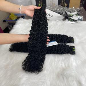 Vente en gros Extensions de cheveux humains à double tirage Extensions de cheveux bouclés Pixie Bundles Cheveux droits et ondulés - Product Image 4