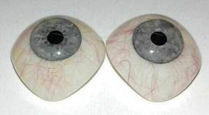 MEJOR CALIDAD SS Fabricación Gris Personalizado OEM Soporte Realista Par de prótesis natural de ojo artificial para humanos - Product Image 2