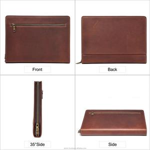 Large-Capacity <b>A4</b> Leather Crossbody <b>File</b> Bag Multi-Functional Office Data Folder Bag with Comfortable Storage Supplies - Product Image 6