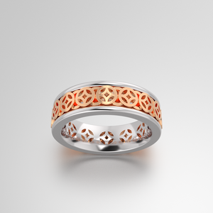 แหวนคู่รักแต่งงานโรแมนติก925เงินสเตอร์ลิงโรสโกลด์ชุบโรสเตอร์ลิงแหวนหมั้นใช้ได้ทั้งชายและหญิง - Product Image 2