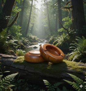 Highly Preferred Premium Quality American Style Round Wooden Desktop <b>Ashtray</b> for Stylish Home Decor at Low Cost Price - Product Image 4