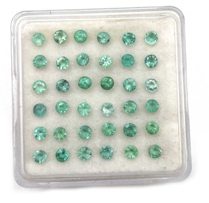 Igi มรกตธรรมชาติที่ได้รับการรับรองจาก zambian ขนาด1.50-3มม. พลอยหลวมสีเขียวสำหรับการทำเครื่องประดับ - Product Image 3