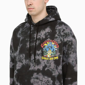 Sudadera con Capucha Personalizada con Doble Cremallera y Pedrería, Ecológica, para Invierno, con Logotipo Serigrafiado, Dobladillo sin Rematar, Felpa Francesa, 100% Algodón para Hombre - Product Image 5