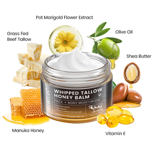 Hàn Quốc OEM nhãn hiệu riêng hữu cơ tự nhiên Thịt Bò mỡ động vật Whipped Moisturizer cho da cơ thể và khuôn mặt Whipped mỡ động vật mật ong dưỡng - Product Image 5