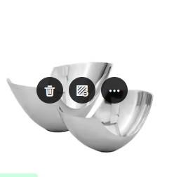 Cuenco decorativo de aluminio martillado con interior dorado, ideal para centro de mesa, almacenamiento elegante y decoración festiva - Product Image 3