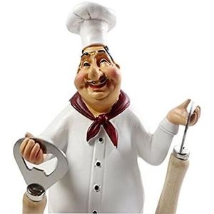 Chef italiano figurina decorazione cucina ristorante statua in resina artigianato sculture per la decorazione della cucina - Product Image 5