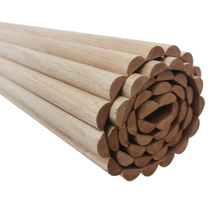 Panneaux muraux en bois cannelés modernes (mi-ronds) - Product Image 5