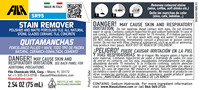 FILA Surface Care Solutions SR95 Gel Détachant Organique Non Acide pour Taches de Vin, Café, Thé et Marques Indélébiles – Nettoyant Détergent