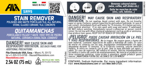 FILA Surface Care Solutions SR95 Organic <b>Liquid</b> Stain Remover Wine <b>Coffee</b> Tea Stain Indelible Marker Cleaner Detergent Porcelain - Product Image 2