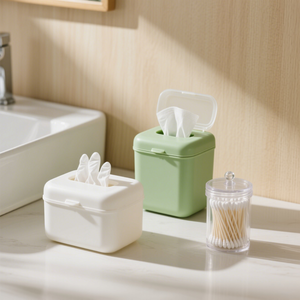 Tùy chỉnh nhựa Silicone Craft Hộp Mỹ phẩm Thùng rác nhỏ có thể hộp mô Máy tính để bàn nhỏ - Product Image 1