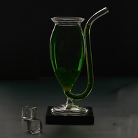 Verre à vin vintage fait main à motif dessin animé 300 ml – Vaisselle de bar transparente haut de gamme pour fêtes – Vente en gros en Inde
