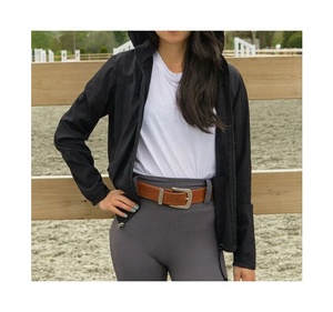 เสื้อแจ็กเก็ตกันฝนสำหรับขี่ม้าของผู้หญิงเสื้อแจ็กเก็ตกันฝนแบบสั้นพร้อมฮู้ด - Product Image 2
