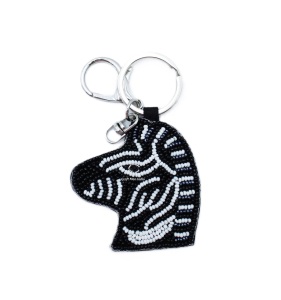 Nuevo Llavero Bordado con Cuentas Personalizado y Moderno de Alta Calidad con Metal de Acero Inoxidable y Cuentas de Vidrio, Gran Venta - Product Image 2